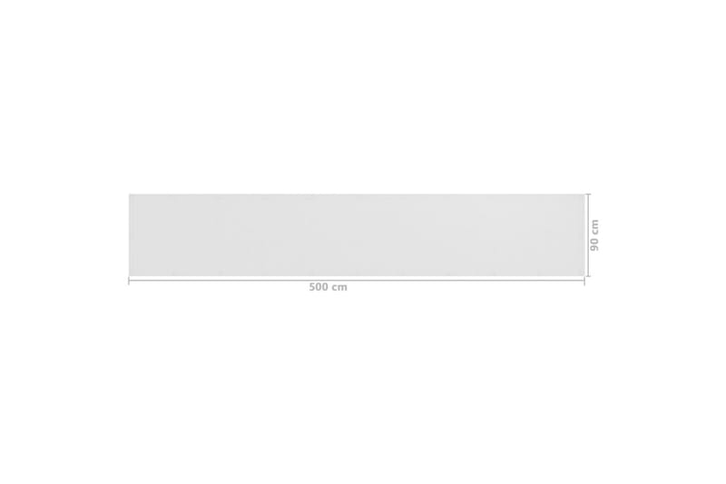 altanafskærmning 90x500 cm HDPE hvid - Hvid - Altanafskærmning
