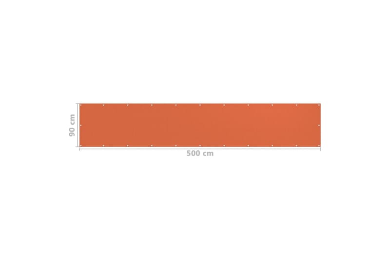 altanafskærmning 90x500 cm HDPE orange - Orange - Altanafskærmning