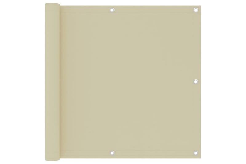 altanafskærmning 90x500 cm oxfordstof cremefarvet - Creme - Altanafskærmning