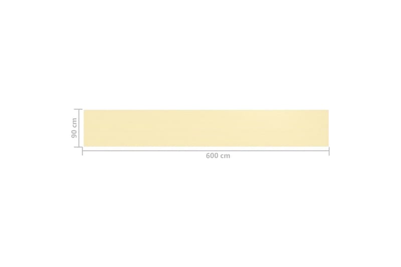 altanafskærmning 90x600 cm HDPE beige - Beige - Altanafskærmning