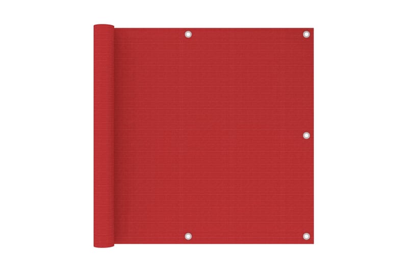 altanafskærmning 90x600 cm HDPE rød - Rød - Altanafskærmning