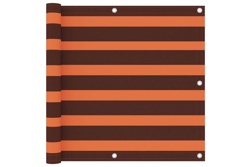 altanafskærmning 90x600 cm oxfordstof orange og brun - Flerfarvet - Havemøbler - Balkon - Sikkerhed & læhegn balkon - Altanafskærmning