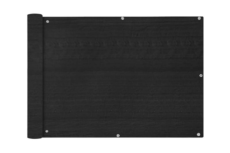 Balkonafskærmning Hdpe 75X400 Cm Antracitgrå - Sort - Havemøbler - Balkon - Sikkerhed & læhegn balkon - Altanafskærmning