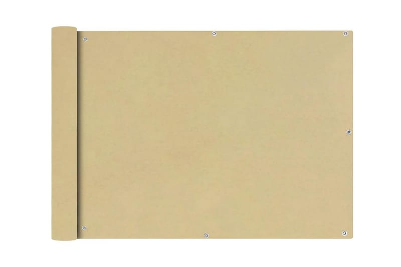 Balkonafskærmning Oxford-Stof 75 X 400 Cm Beige - Beige - Havemøbler - Balkon - Sikkerhed & læhegn balkon - Altanafskærmning