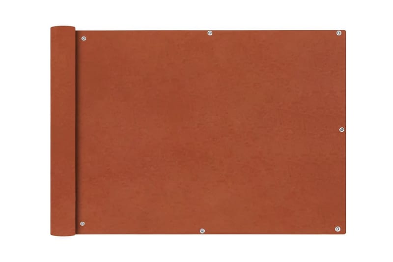 Balkonafskærmning Oxford-Stof 75 X 600 Cm Terracotta - Orange - Altanafskærmning