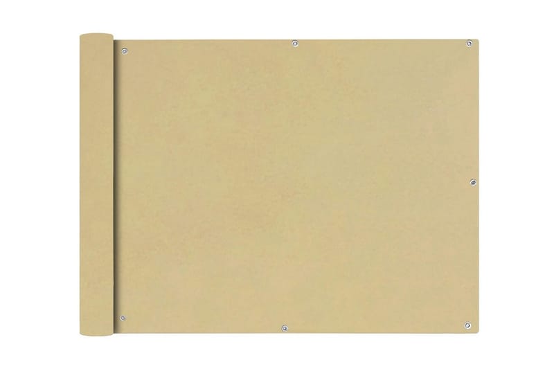 Balkonafskærmning Oxford-Stof 90X400 Cm Beige - Beige - Havemøbler - Balkon - Sikkerhed & læhegn balkon - Altanafskærmning