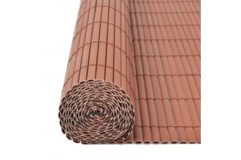 dobbeltsidet havehegn 110x300 cm brun - Brun - Havemøbler - Balkon - Sikkerhed & læhegn balkon - Altanafskærmning