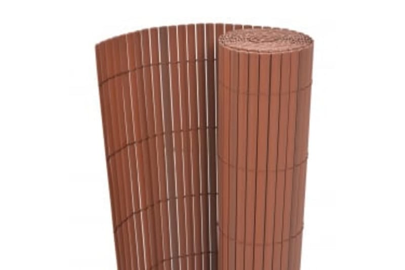 dobbeltsidet havehegn 110x300 cm brun - Brun - Havemøbler - Balkon - Sikkerhed & læhegn balkon - Altanafskærmning