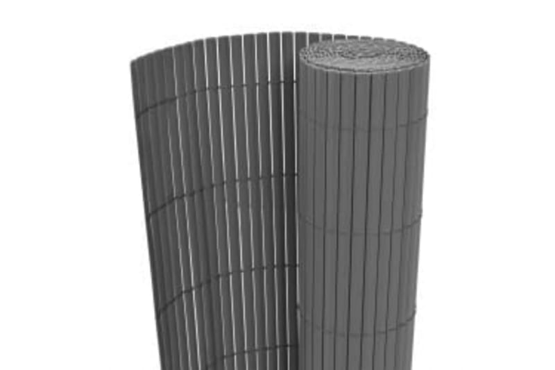 dobbeltsidet havehegn 110x300 cm grå - Grå - Havemøbler - Balkon - Sikkerhed & læhegn balkon - Altanafskærmning