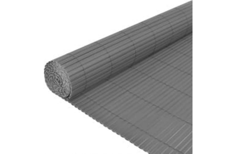 dobbeltsidet havehegn 110x300 cm grå - Grå - Havemøbler - Balkon - Sikkerhed & læhegn balkon - Altanafskærmning
