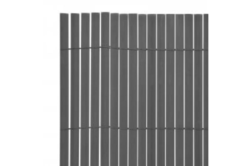 dobbeltsidet havehegn 110x300 cm grå - Grå - Havemøbler - Balkon - Sikkerhed & læhegn balkon - Altanafskærmning