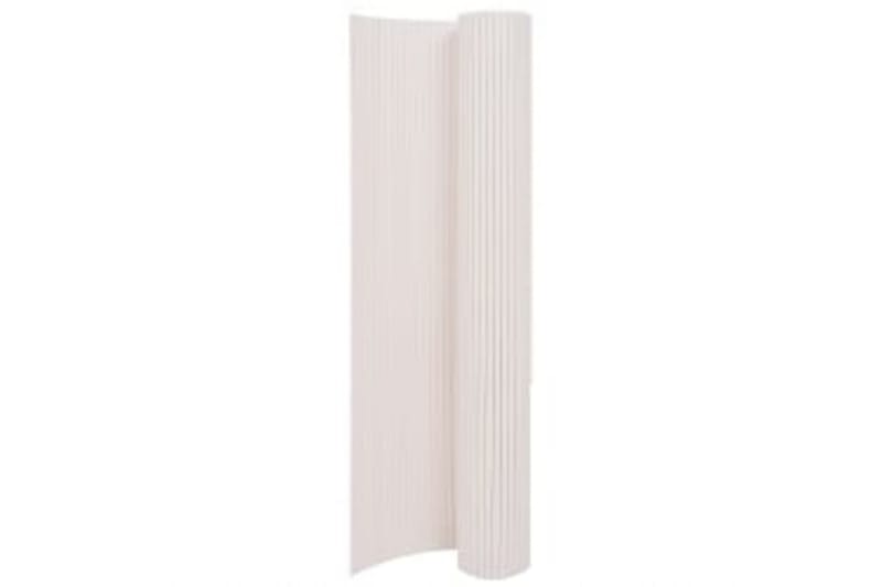dobbeltsidet havehegn 110x400 cm hvid - Hvid - Havemøbler - Balkon - Sikkerhed & læhegn balkon - Altanafskærmning