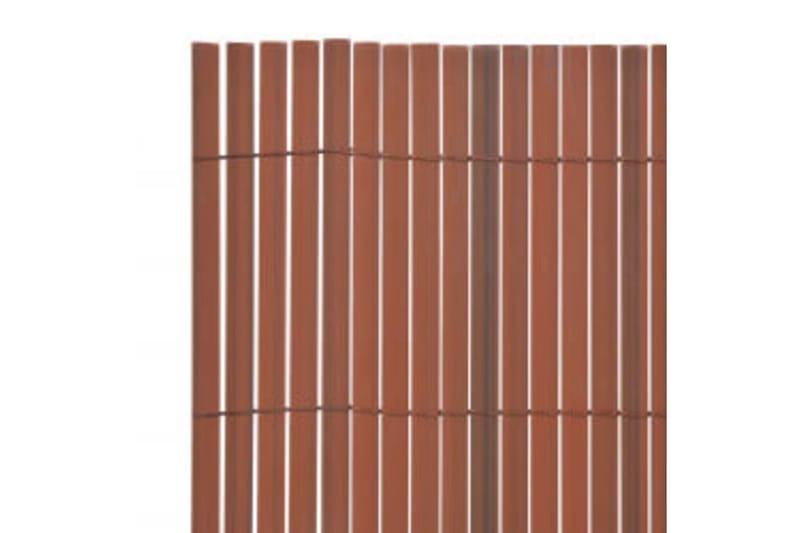 dobbeltsidet havehegn 110x500 cm brun - Brun - Havemøbler - Balkon - Sikkerhed & læhegn balkon - Altanafskærmning