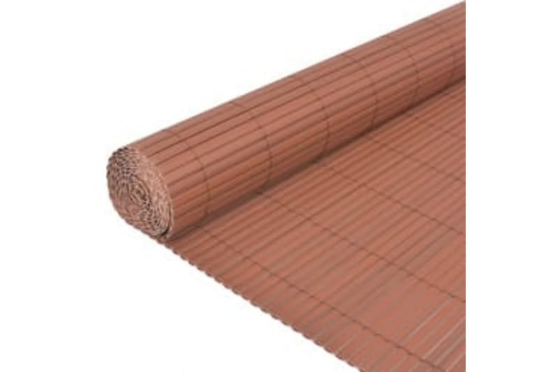 dobbeltsidet havehegn 110x500 cm brun - Brun - Havemøbler - Balkon - Sikkerhed & læhegn balkon - Altanafskærmning