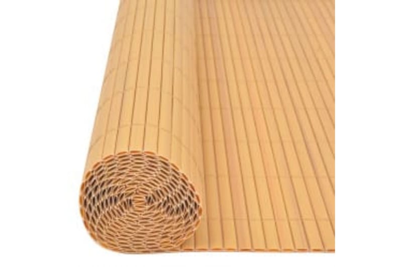 dobbeltsidet havehegn 110x500 cm gul - Gul - Havemøbler - Balkon - Sikkerhed & læhegn balkon - Altanafskærmning