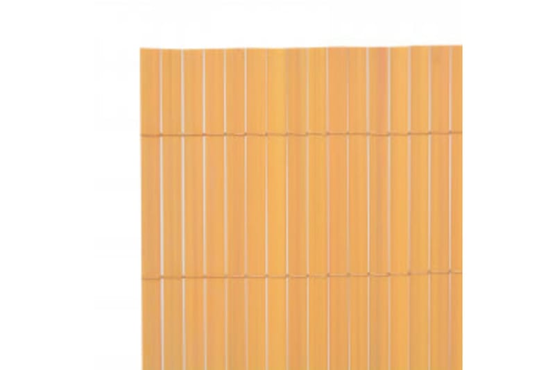dobbeltsidet havehegn 110x500 cm gul - Gul - Havemøbler - Balkon - Sikkerhed & læhegn balkon - Altanafskærmning