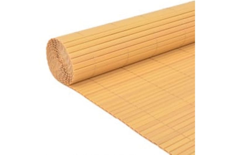 dobbeltsidet havehegn 110x500 cm gul - Gul - Havemøbler - Balkon - Sikkerhed & læhegn balkon - Altanafskærmning