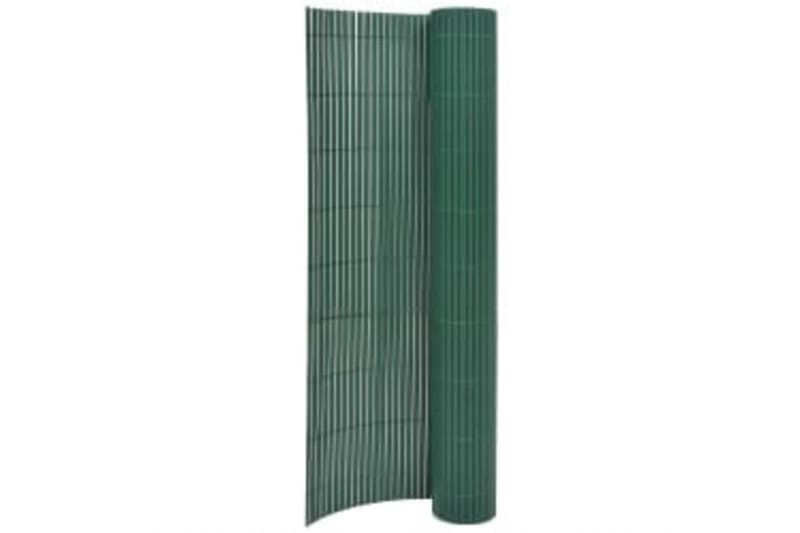 dobbeltsidet havehegn 90x400 cm grøn - Grøn - Havemøbler - Balkon - Sikkerhed & læhegn balkon - Altanafskærmning