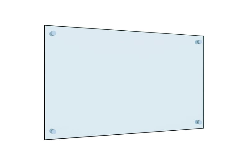 Stænkplade Til Køkkenet 70 X 40 Cm Hærdet Glas Hvid - Hvid - Altanafskærmning