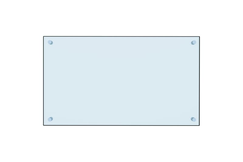 Stænkplade Til Køkkenet 70 X 40 Cm Hærdet Glas Hvid - Hvid - Havemøbler - Balkon - Sikkerhed & læhegn balkon - Altanafskærmning