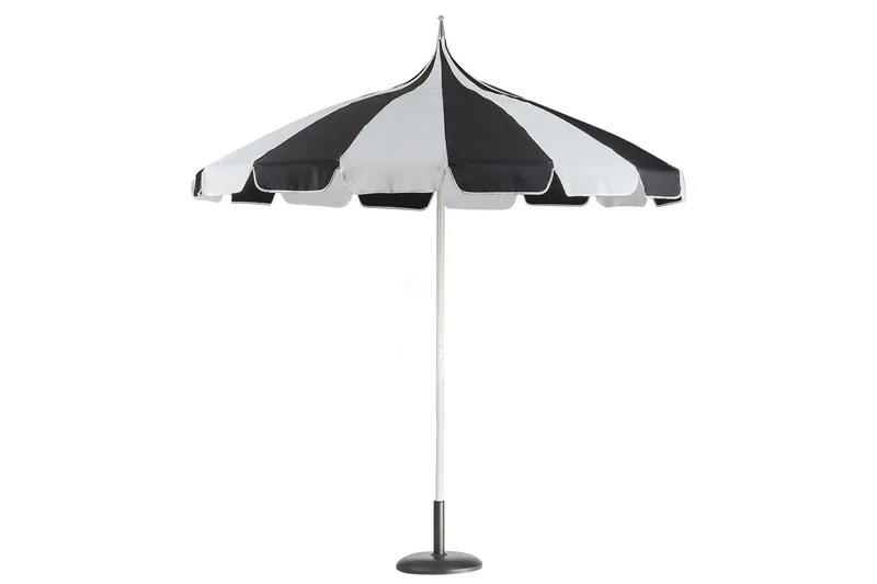 Balkongparasoll Beliani Minoa Beige Black||White - Havemøbler - Solafskærmning - Parasoller - Balkonparasol
