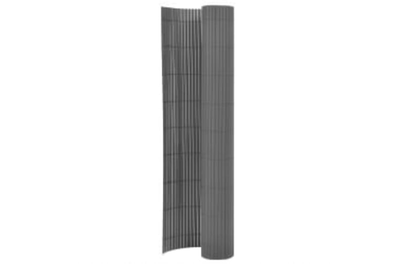 dobbeltsidet havehegn 110x400 cm grå - Grå - Havemøbler - Balkon - Sikkerhed & læhegn balkon - Altanafskærmning