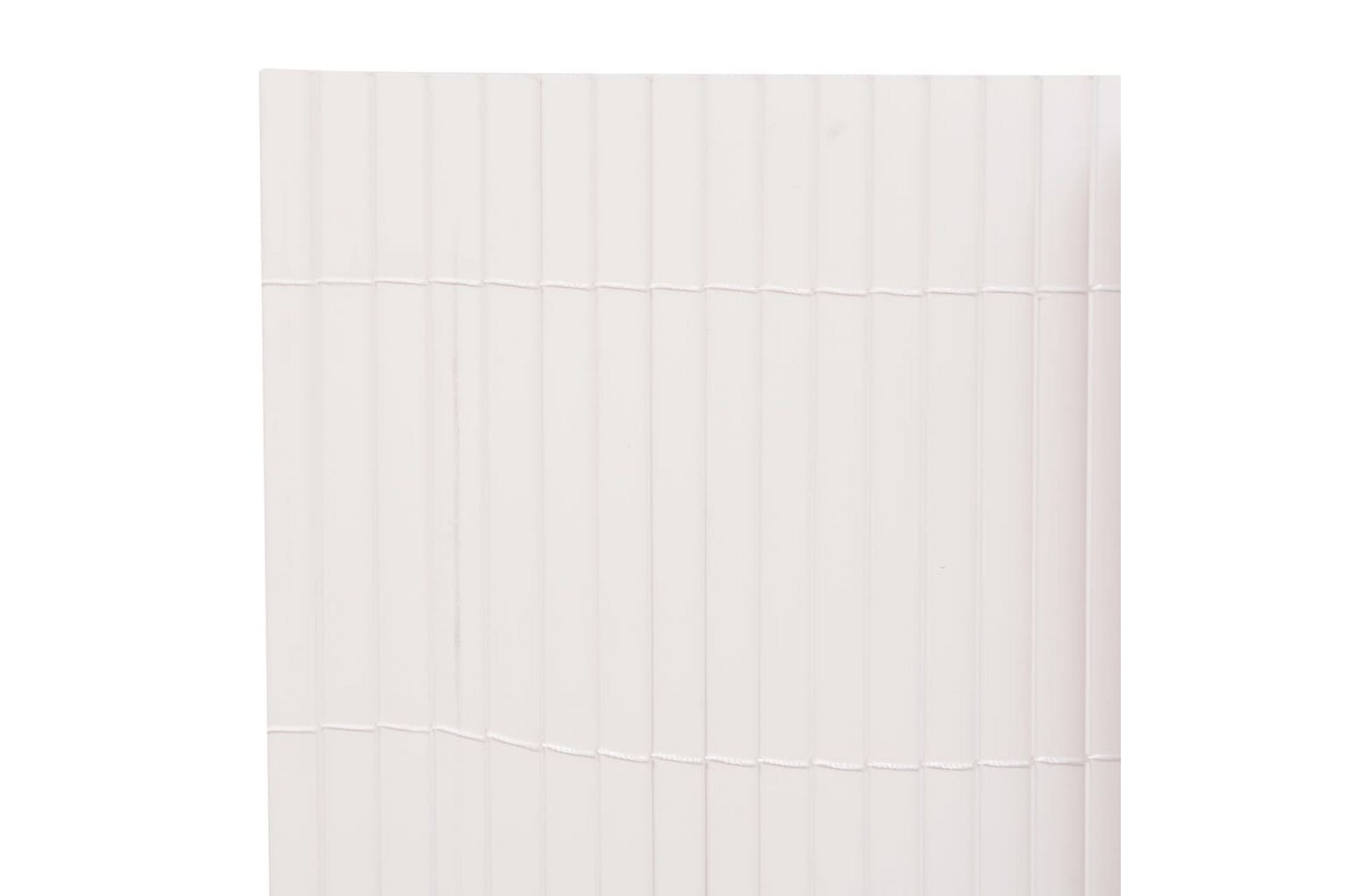 dobbeltsidet havehegn 90x400 cm hvid - Hvid - Havemøbler - Balkon - Sikkerhed & læhegn balkon - Altanafskærmning