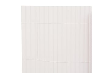 dobbeltsidet havehegn 90x400 cm hvid - Hvid - Havemøbler - Balkon - Sikkerhed & læhegn balkon - Altanafskærmning