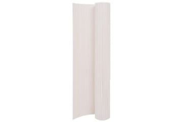 dobbeltsidet havehegn 90x400 cm hvid - Hvid - Havemøbler - Balkon - Sikkerhed & læhegn balkon - Altanafskærmning