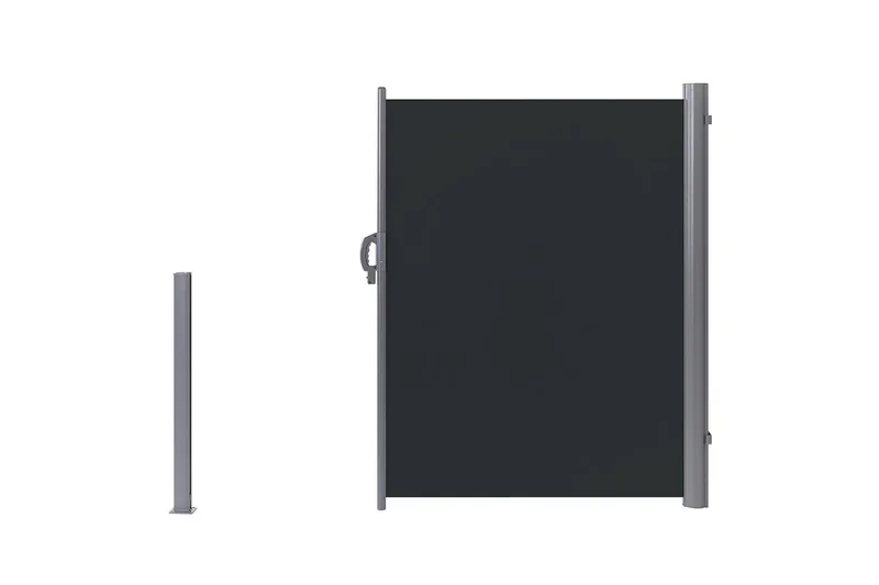 Sidomarkis Beliani Dorio Beige/Silver, 305x9x160 cm Grey||Silver 305x9x160 cm VALUE_MISSING_1 - Havemøbler - Balkon - Sikkerhed & læhegn balkon - Altanafskærmning