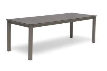 Hillerstorp Jet Set spisebord til udendørs brug 90 cm beige - Beige - Havemøbler - Havebord - Spisebord & havebord