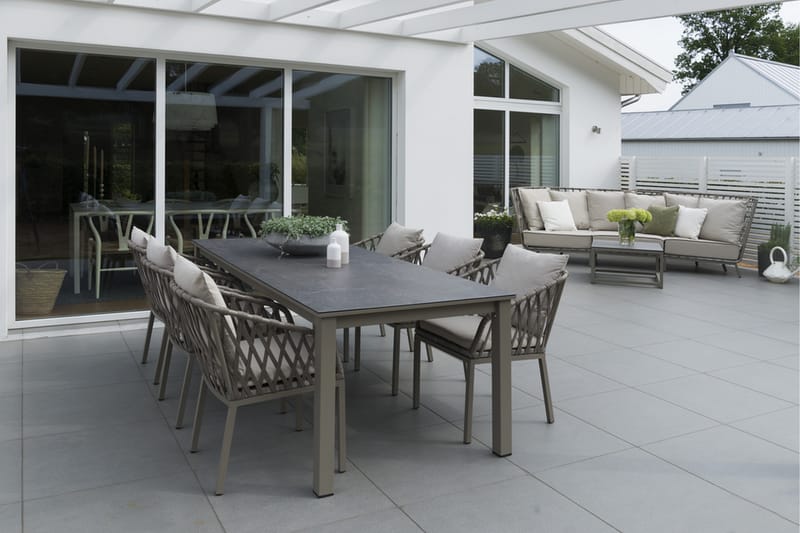 Hillerstorp Jet Set Spisebord 90 cm Beige - Beige - Havemøbler - Havebord - Spisebord & havebord