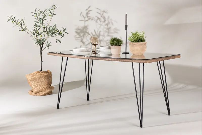 Viga Spisebord 90x160 cm Brun - Havemøbler - Havebord - Spisebord & havebord