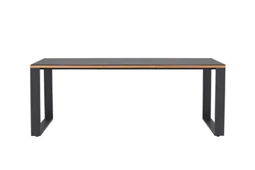 Aspvik Spisebord 100x200 cm Sort - Venture Home - Havemøbler - Havebord - Spisebord & havebord