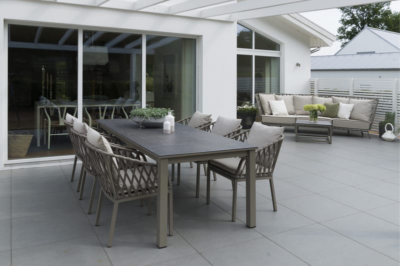 Hillerstorp Jet Set Spisebord 90 cm Beige - Beige - Havemøbler - Havebord - Spisebord & havebord