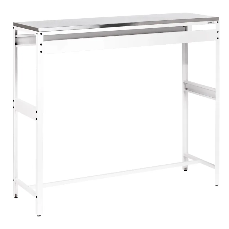 Barbord til udendørs brug Maenza 120 cm, hvid/sort