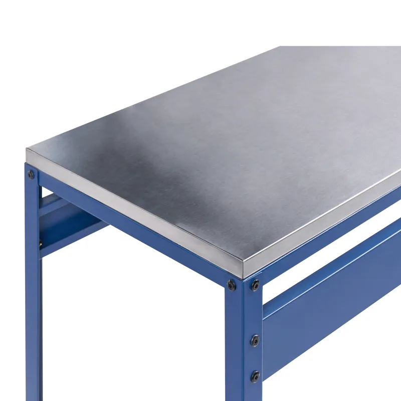 Barbord til udendørs brug Maenza 120 cm Stål - blå/sølv - Havemøbler - Havebord - Barbord udendørs