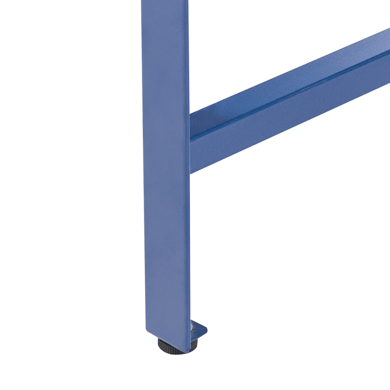 Barbord til udendørs brug Maenza 120 cm Stål - blå/sølv - Havemøbler - Havebord - Barbord udendørs