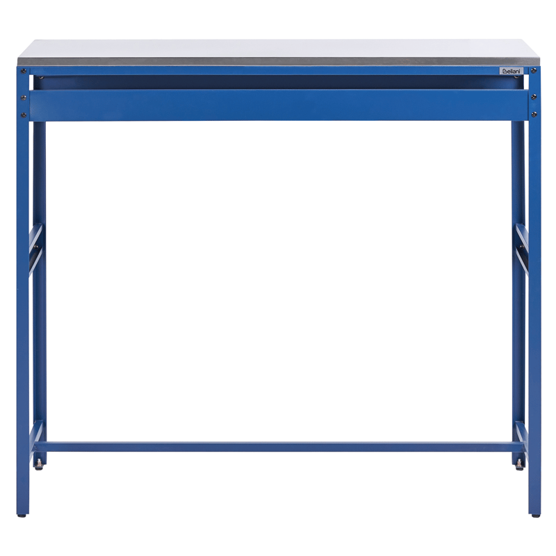 Barbord til udendørs brug Maenza 120 cm Stål - blå/sølv - Havemøbler - Havebord - Barbord udendørs