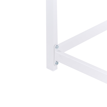 Barbord udendørs Avetrana 50x150 cm - Hvid/Brun - Havemøbler - Havebord - Barbord udendørs