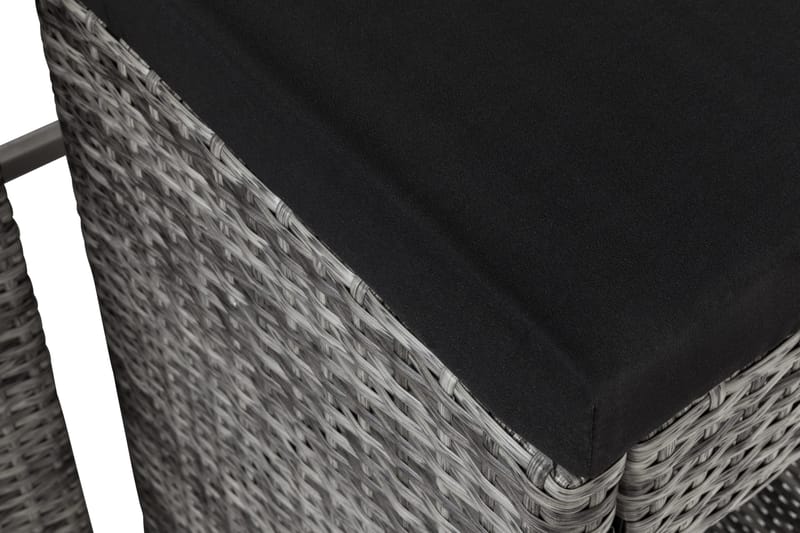 Bahamas Barsæt med 6 st Barstole - Grå - Havemøbler - Udendørsgruppe - Havesæt