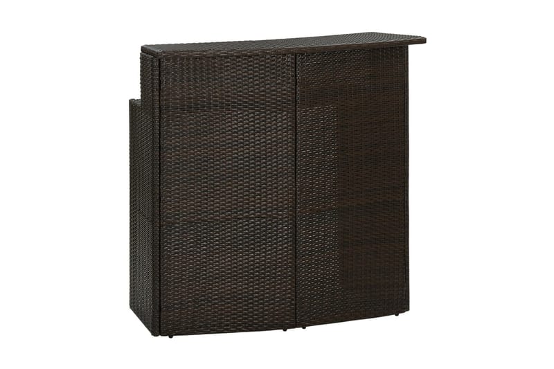 Barbord Til Haven 120x55x110 cm Polyrattan Brun - Brun - Havemøbler - Havebord - Barbord udendørs