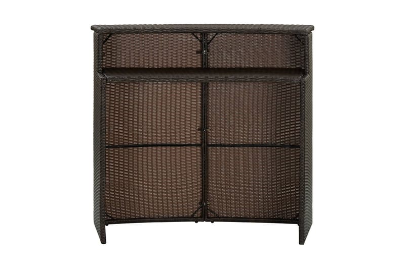 Barbord Til Haven 120x55x110 cm Polyrattan Brun - Brun - Havemøbler - Havebord - Barbord udendørs