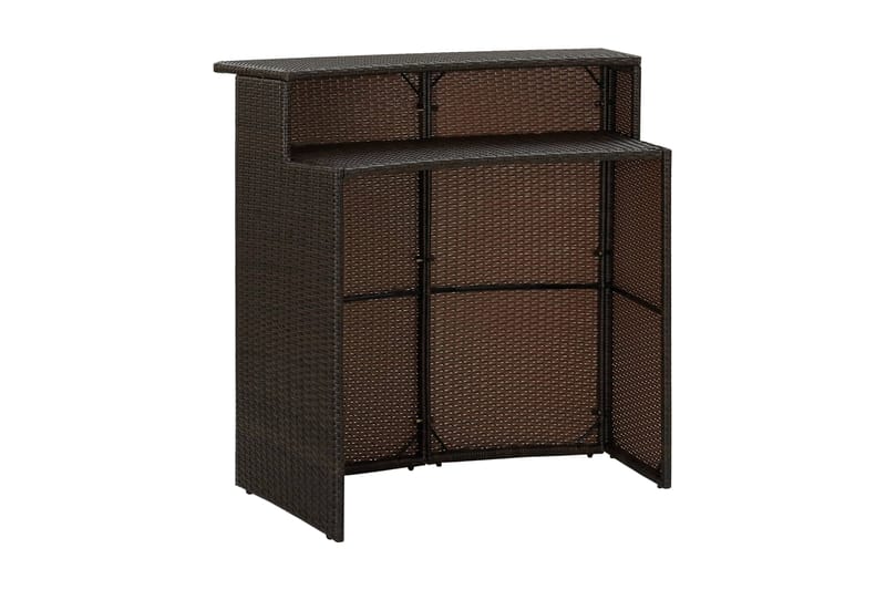 Barbord Til Haven 120x55x110 cm Polyrattan Brun - Brun - Barbord udendørs