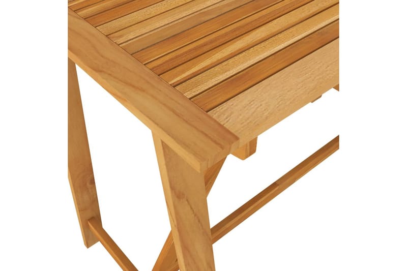 Barbord Til Haven 140x70x104 cm massivt Akacietræ - Brun - Havemøbler - Havebord - Barbord udendørs