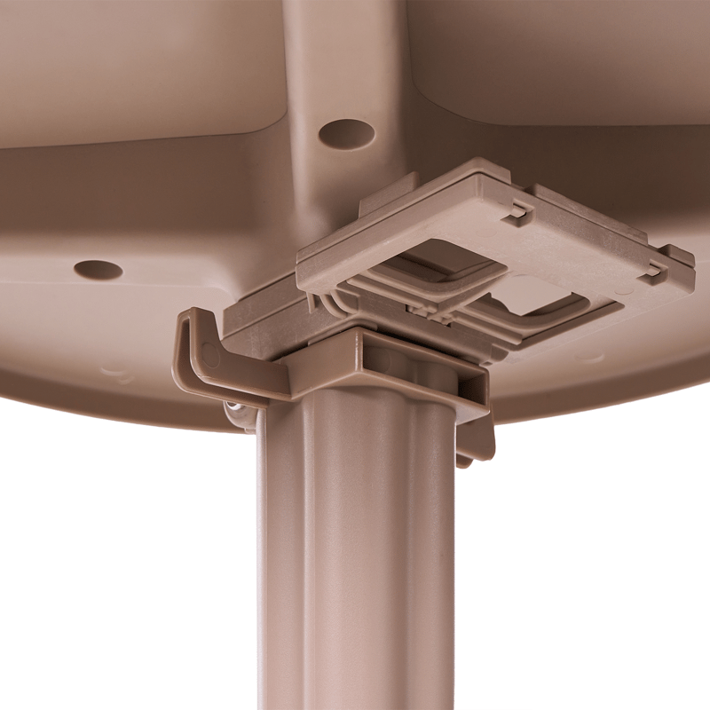 Barbord udendørs Legrena 60 cm - beige - Havemøbler - Havebord - Barbord udendørs