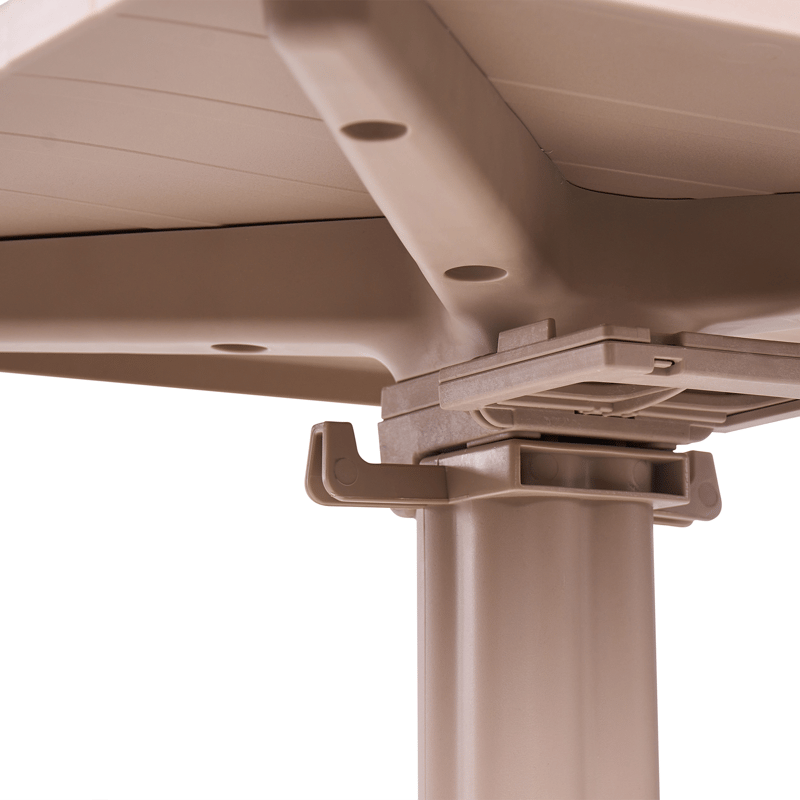 Barbord udendørs Lemnos 60x60 cm - beige - Havemøbler - Havebord - Barbord udendørs