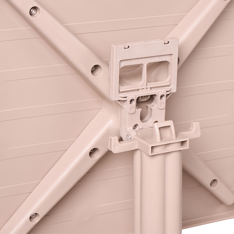 Barbord udendørs Lemnos 60x60 cm - beige - Havemøbler - Havebord - Barbord udendørs