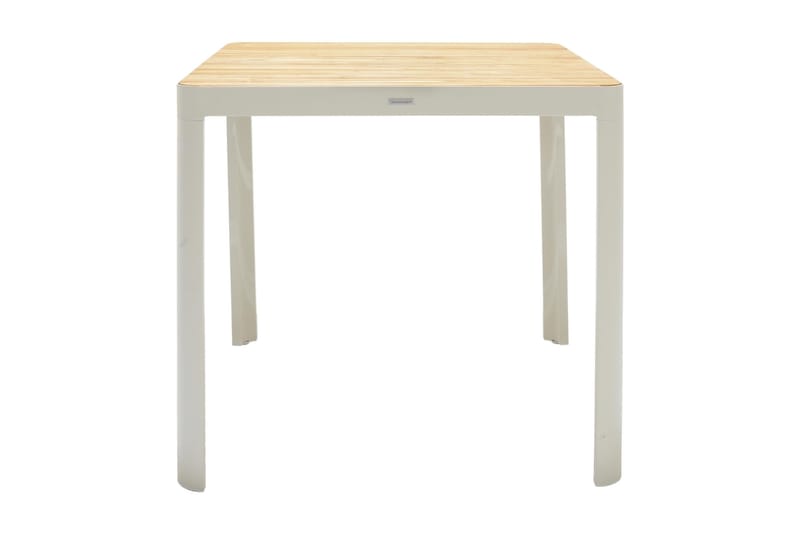 Portals Barbord 95 cm - Hvid/Træ - Havemøbler - Havebord - Barbord udendørs