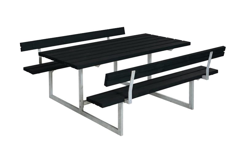 Basic bord- og bænkesæt med 2 ryglæn - Picnicbord